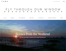 Tablet Screenshot of flythroughourwindow.com